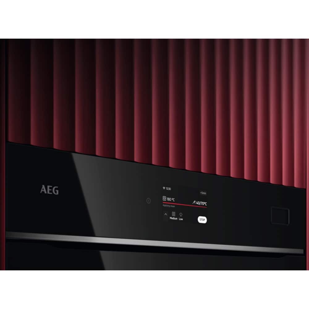 Cuptor incorporabil AEG TB8SB73ZAB, Electric, SteamBoost, Autocuratare cu abur, 70 l, Clasa A++, Wi-Fi, negru