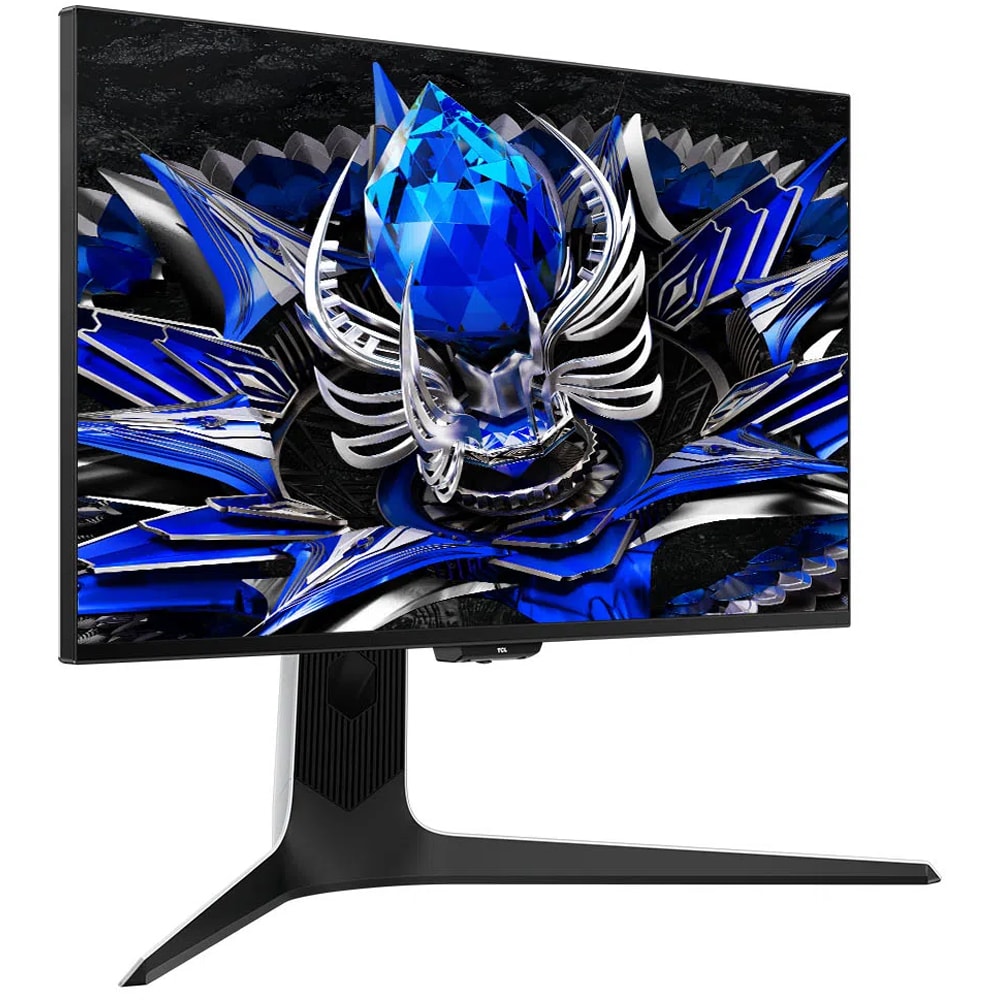 Monitor Mini LED Fast HVA TCL 27R83U, 27", 4K UHD, 160Hz, FreeSync Premium, HDR, boxe, alb-negru