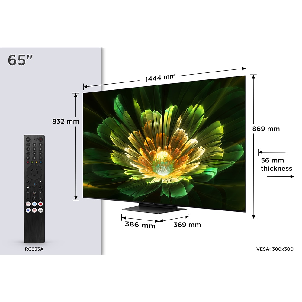 Televizor MiniLed Smart TCL 65C79K, Ultra HD 4K, HDR, 164cm