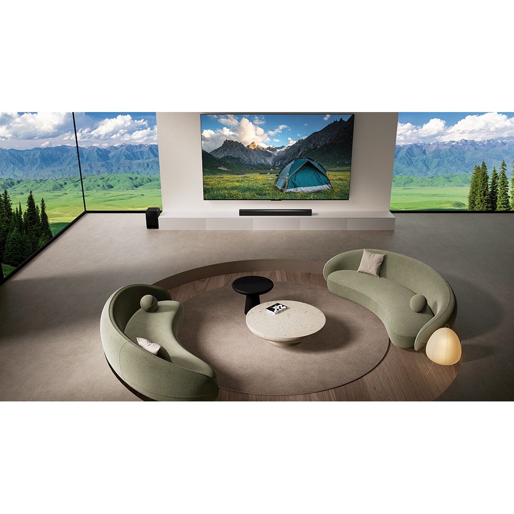 Soundbar TCL Q65H, 5.1, 580W, Bluetooth, Dolby Digital Plus, Subwoofer Wireless, negru