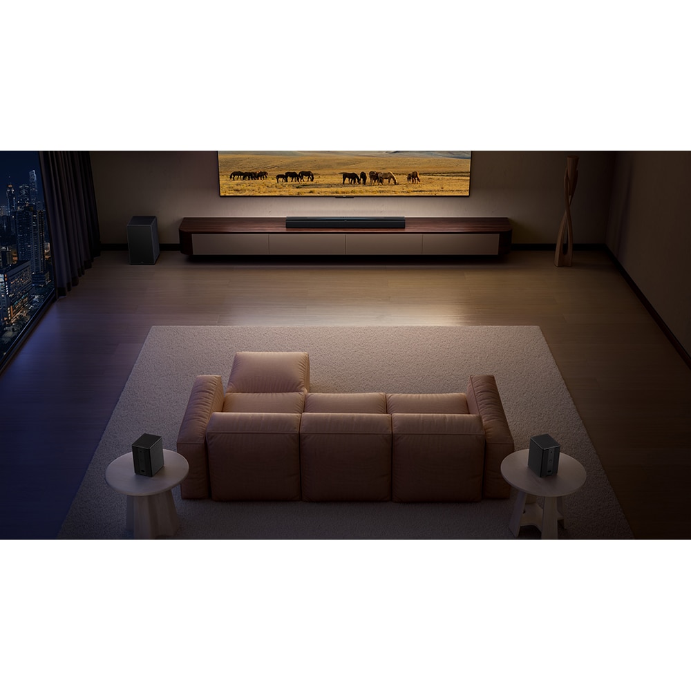 Soundbar TCL Q85H Pro, 7.1.4, 860W, Bluetooth, Dolby Digital Plus, Subwoofer Wireless, negru