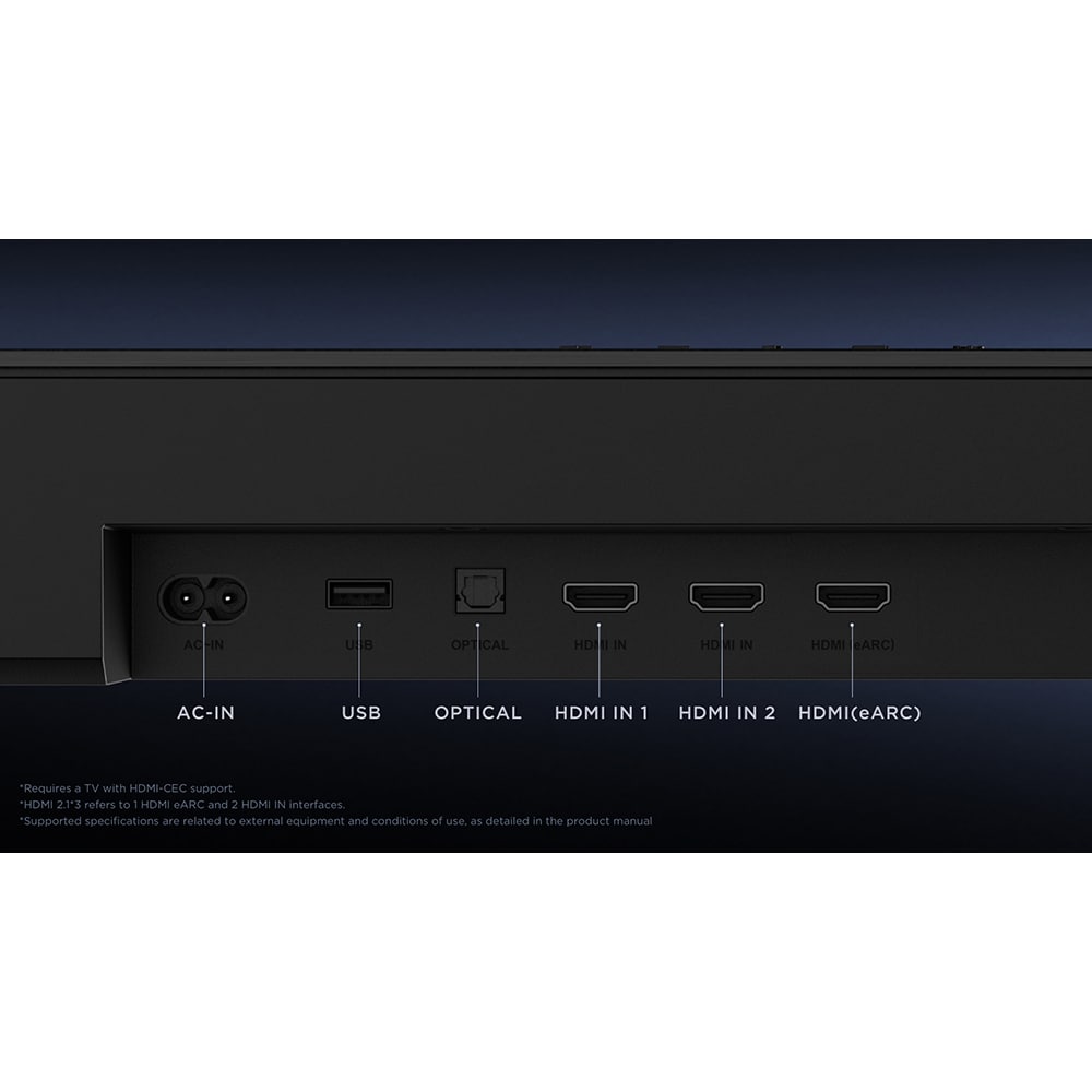 Soundbar TCL Q85H Pro, 7.1.4, 860W, Bluetooth, Dolby Digital Plus, Subwoofer Wireless, negru