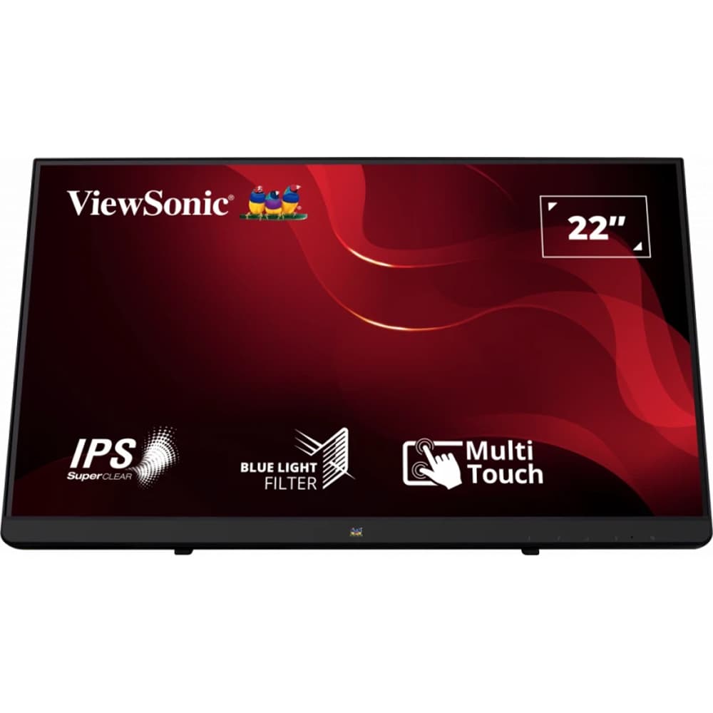 Monitor LED IPS ViewSonic TD2230, 21.5", Touch, Full HD, 60Hz, negru