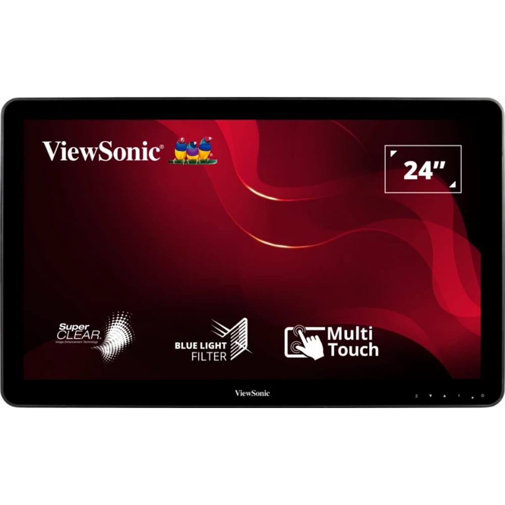 Monitor LED VA ViewSonic TD2430, 23.6", Full HD, Touch, 60Hz, negru