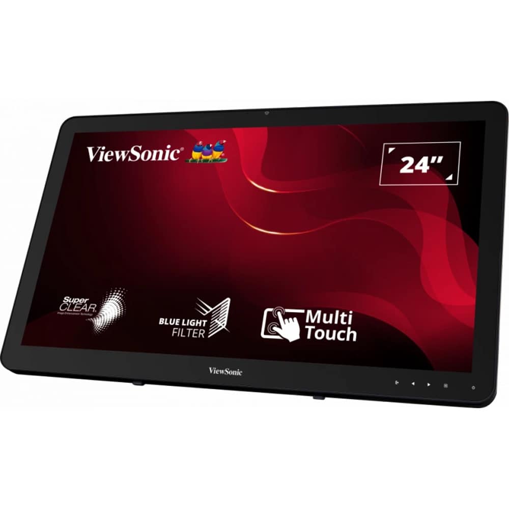 Monitor LED VA ViewSonic TD2430, 23.6", Full HD, Touch, 60Hz, negru