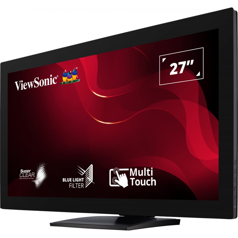 Monitor LED VA VIEWSONIC TD2760, 27", Full HD, 60Hz, Touch Screen, Flicker-Free, negru