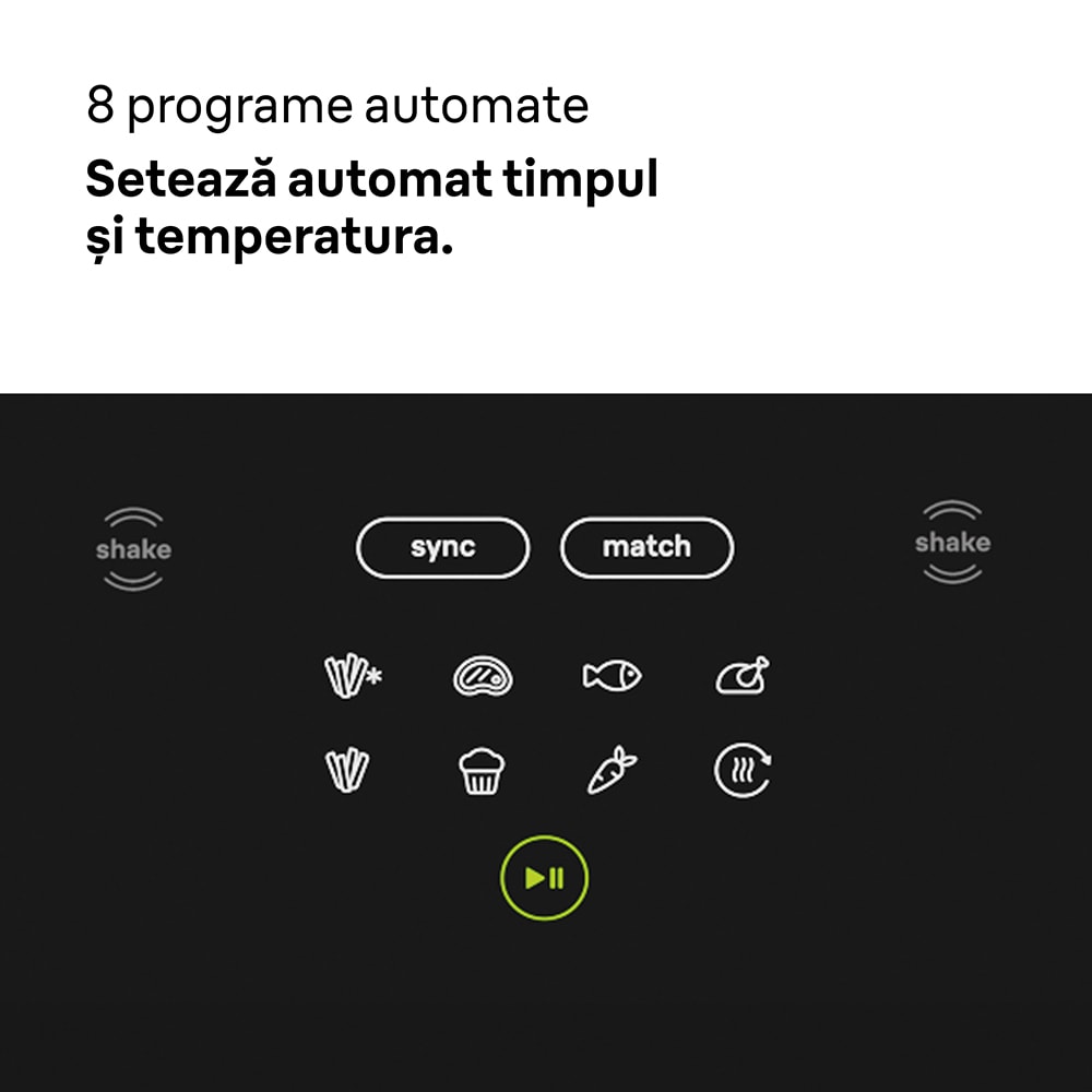 Friteuza cu aer cald dubla BRAUN TwinCook 5 TD5030IBK, 10l, 2.4kg, 2400W, negru-argintiu