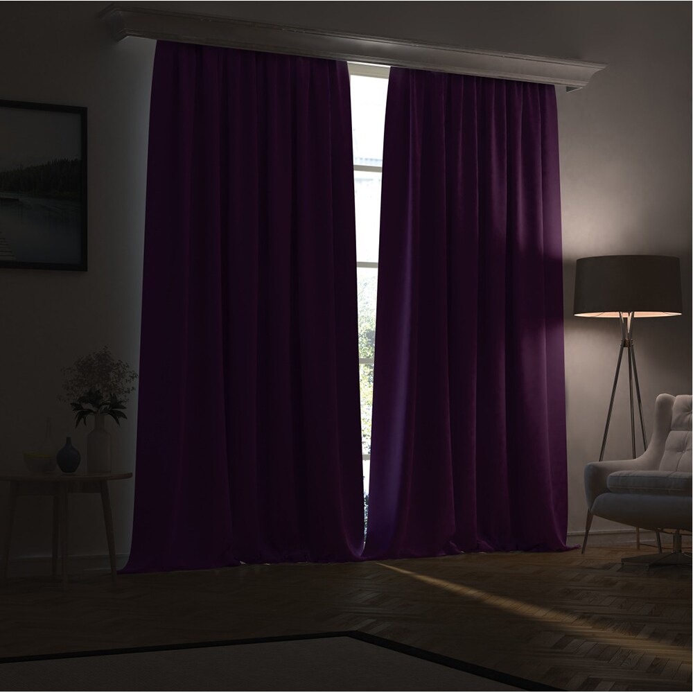 Draperie Minimalist Home World, rejansa, 150 x 260 cm, semiopac, visiniu