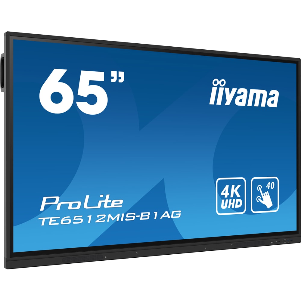 Display profesional IIYAMA ProLite TE6512MIS-B3AG, 65", 4K UHD Touch, 60Hz, negru