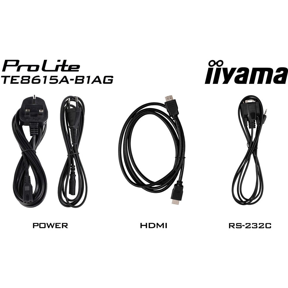 Display profesional LED IPS IIYAMA ProLite TE8615A-B2AG, 85.6", 4K UHD, negru