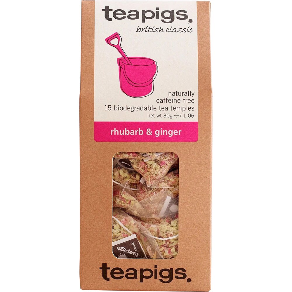 Ceai infuzie TEAPIGS Rubarba si Ghimbir, 15 buc, 30g