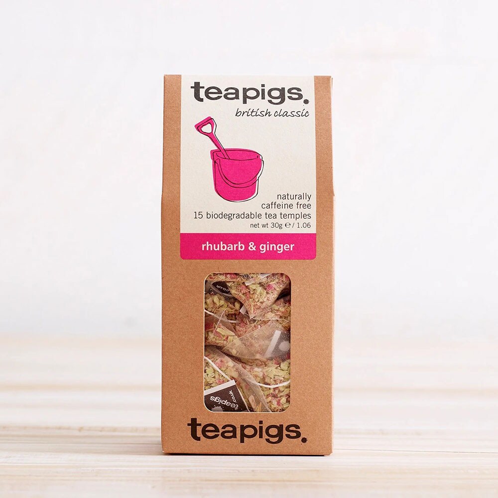 Ceai infuzie TEAPIGS Rubarba si Ghimbir, 15 buc, 30g