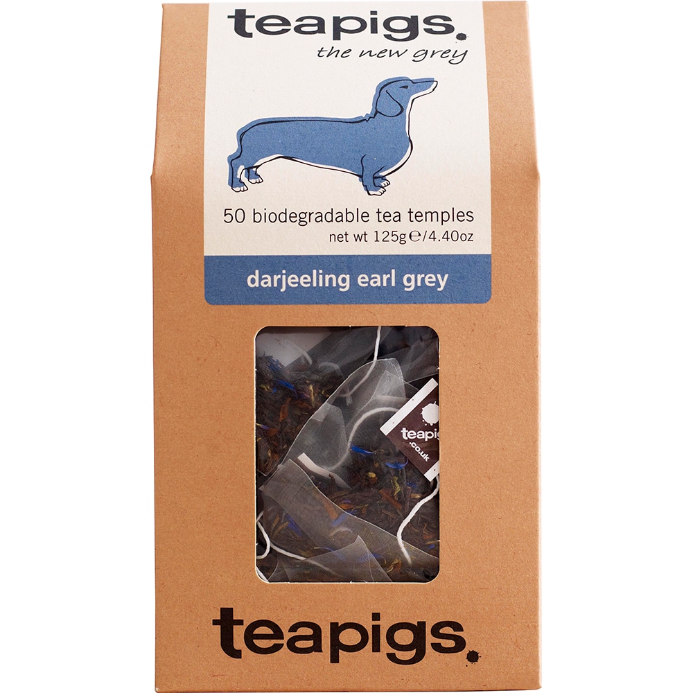 Ceai negru TEAPIGS Darjeeling Earl Gray, 125g, 50 buc