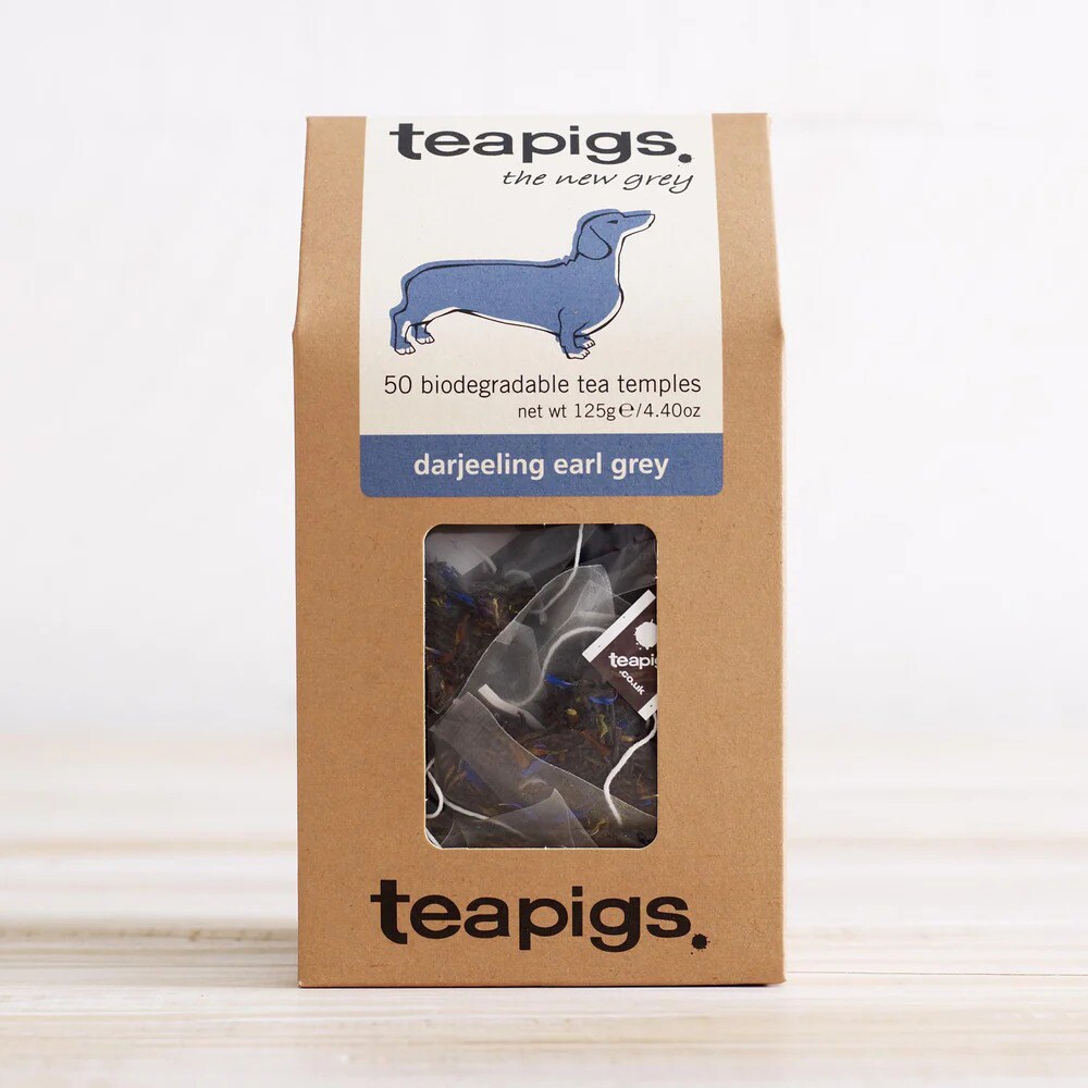 Ceai negru TEAPIGS Darjeeling Earl Gray, 125g, 50 buc