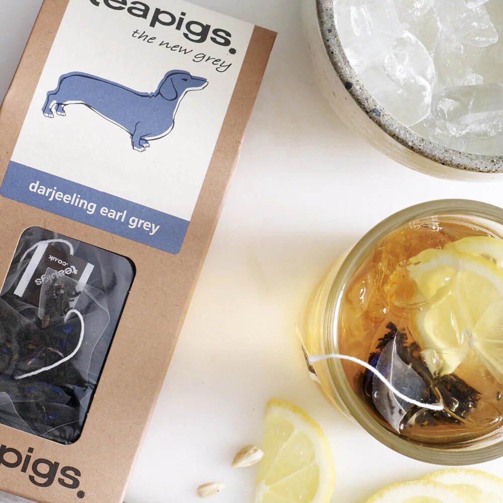 Ceai negru TEAPIGS Darjeeling Earl Gray, 125g, 50 buc
