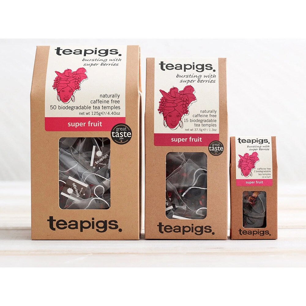 Ceai infuzie TEAPIGS Super Fruit, 125g, 50 buc