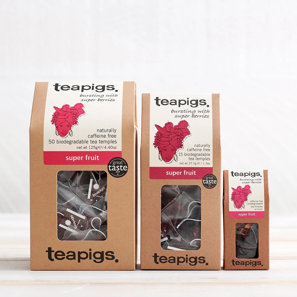Ceai infuzie TEAPIGS Super Fruit, 37.5g, 15 buc