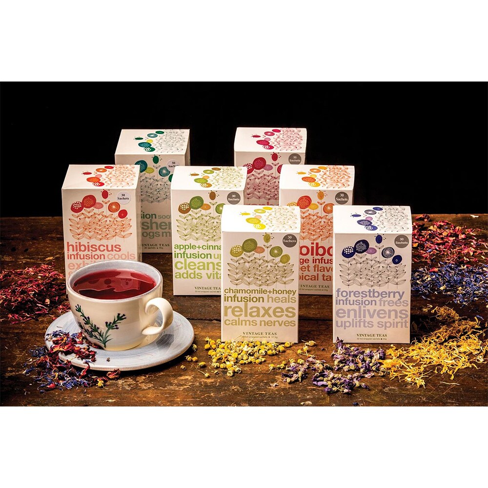 Ceai infuzie VINTAGE TEAS Rooibos, 45g, 30 buc