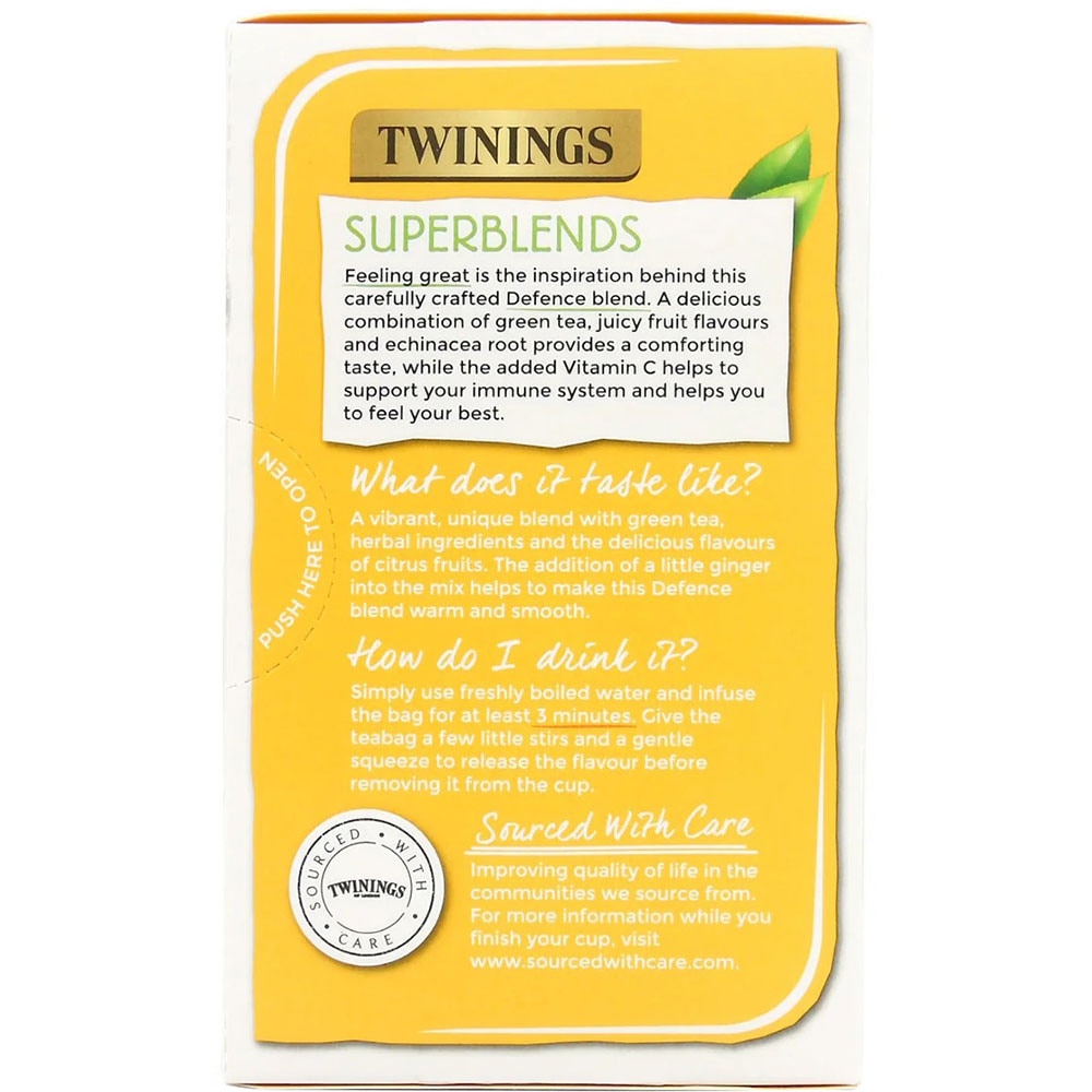 Ceai TWININGS Superblends Defence 18 buc, 36g