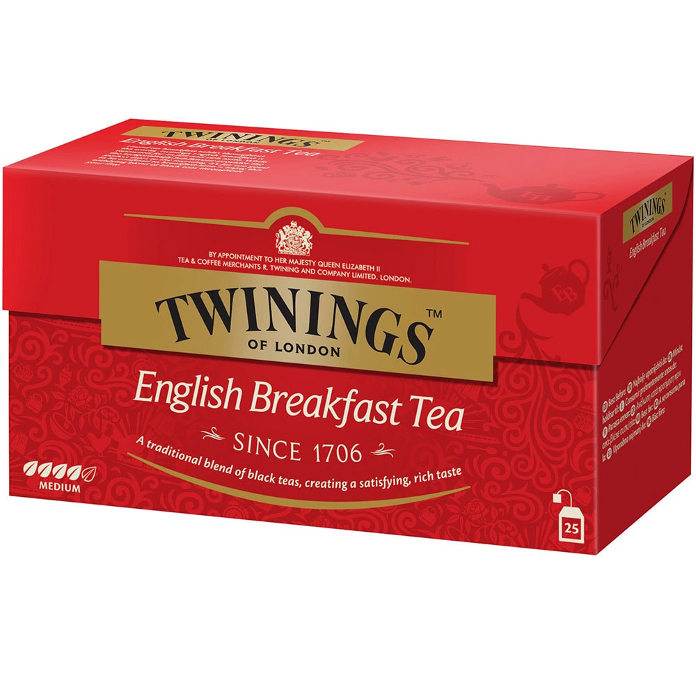 Ceai negru TWININGS English Breakfast, 25 buc, 50g
