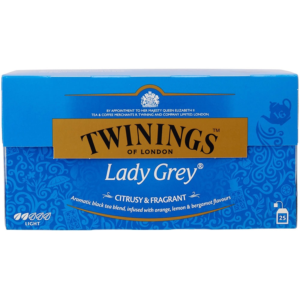 Ceai negru TWININGS Lady Grey, 25 buc, 50g