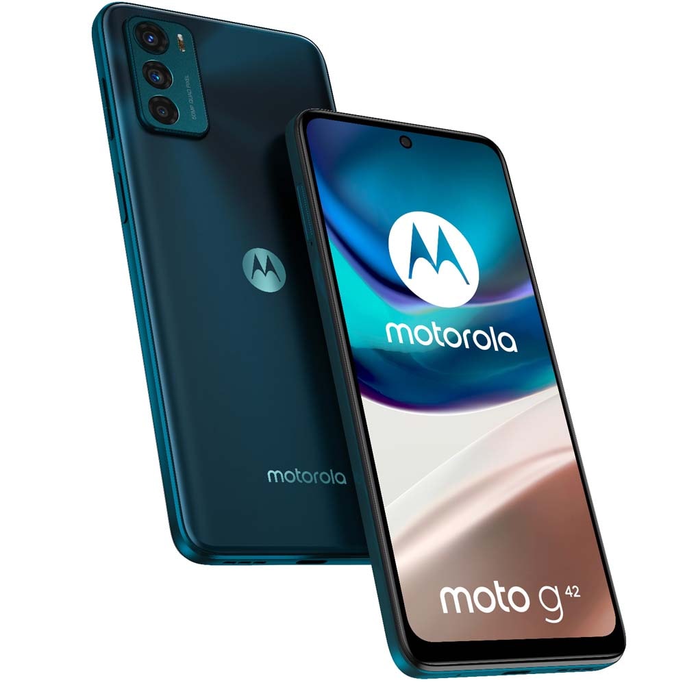 Telefon MOTOROLA Moto G42, 64GB, 4GB RAM, Dual SIM, Atlantic Green