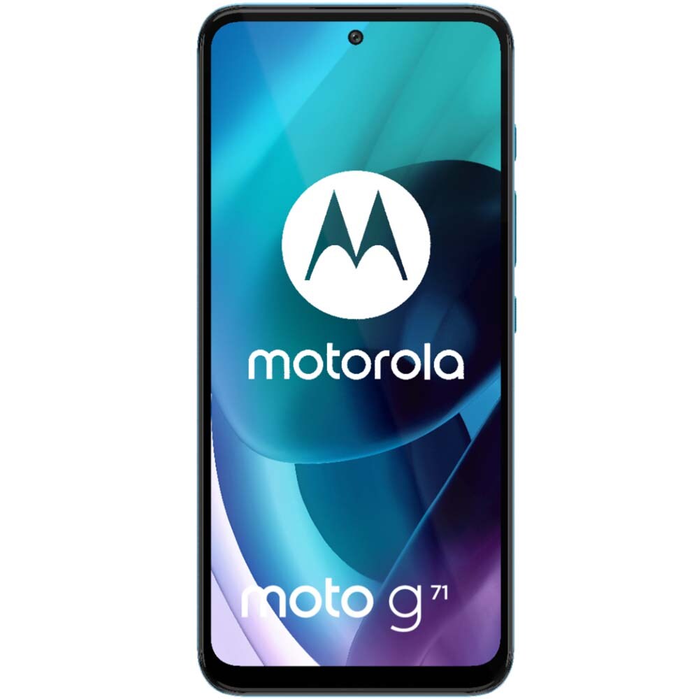 Telefon MOTOROLA Moto G71 5G, 128GB, 6GB RAM, Dual SIM, Arctic Blue