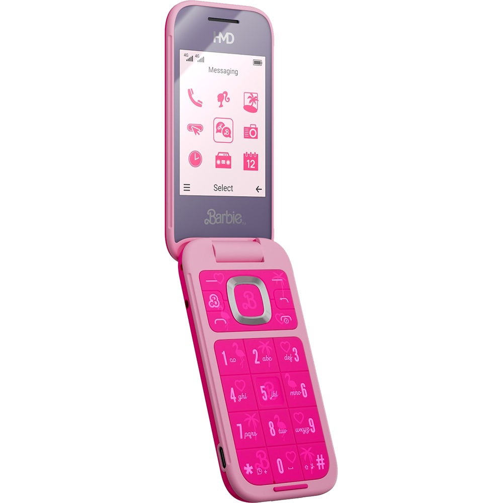 Telefon HMD Barbie Phone, 128MB, 64MB RAM, 4G, Dual SIM, Pink