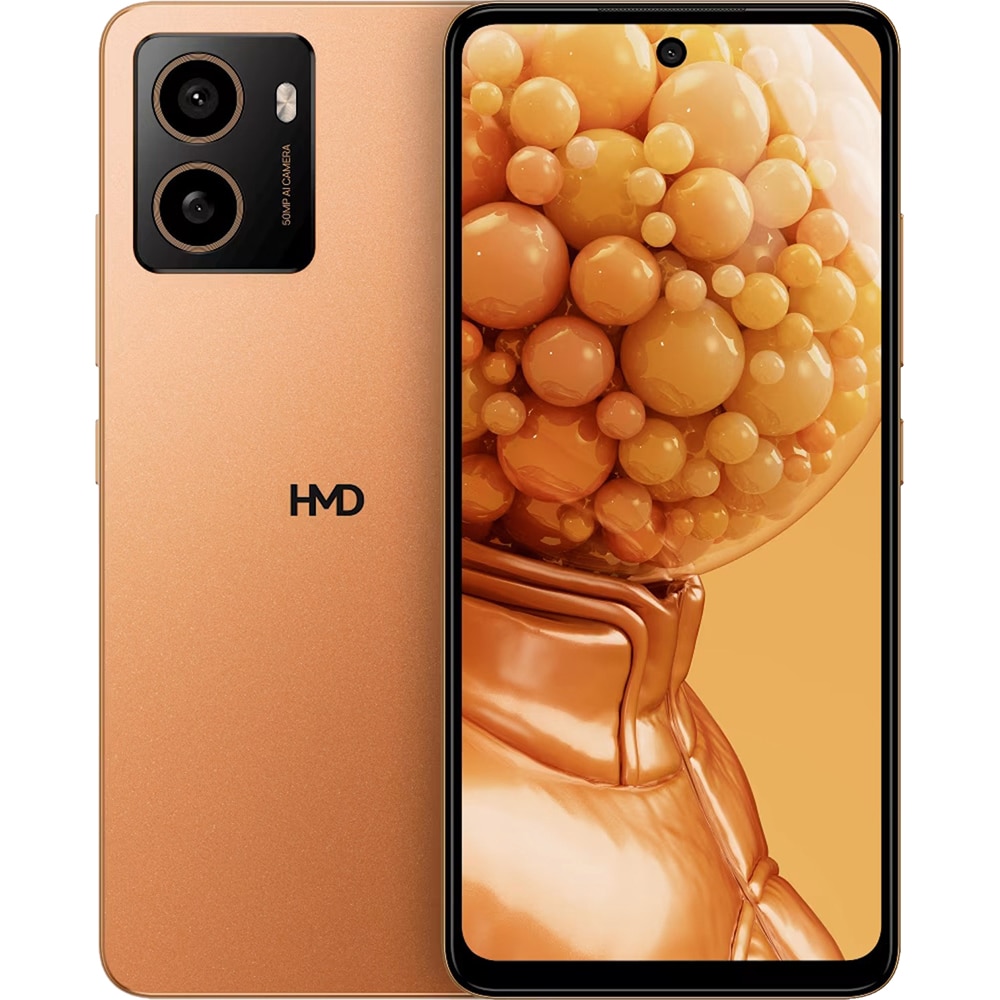 Telefon HMD Pulse+, 128GB, 4GB RAM, Dual Sim, Apricot Crush