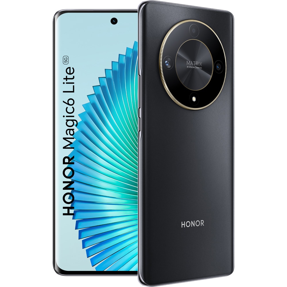 Telefon HONOR Magic6 Lite 5G, 256GB, 8GB RAM, Dual SIM, Midnight Black