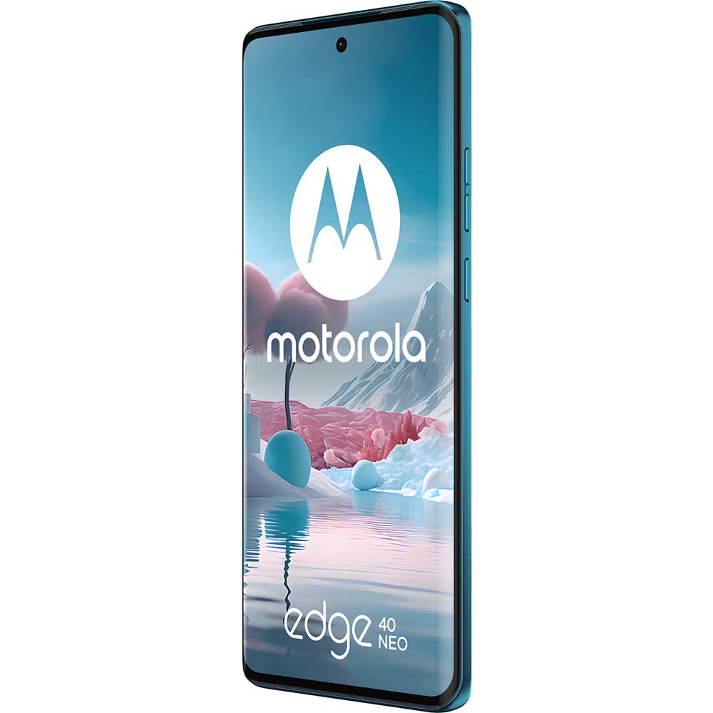 Telefon MOTOROLA Edge 40 Neo 5G, 256GB, 12GB RAM, Dual SIM, Caneel Bay