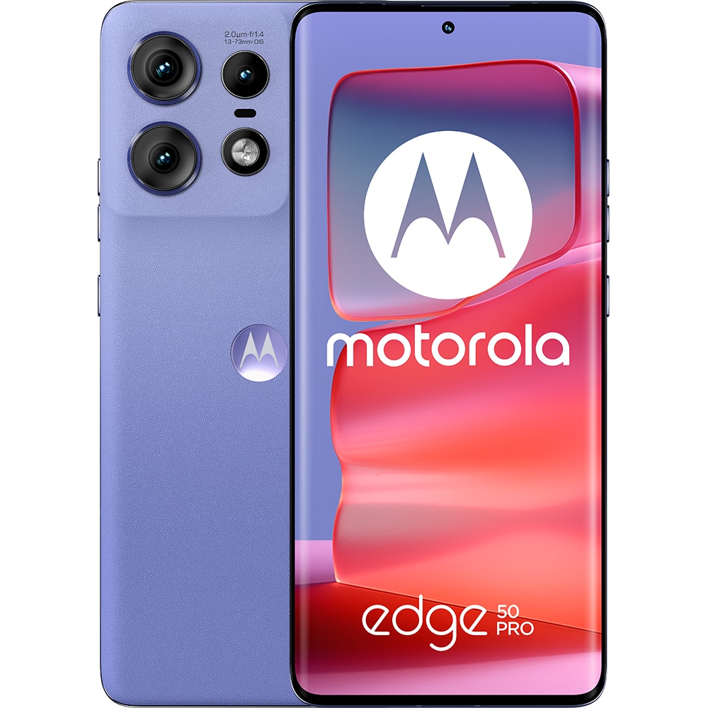 Telefon MOTOROLA Edge 50 Pro 5G, 512GB, 12GB RAM, Dual SIM, Luxe Lavander