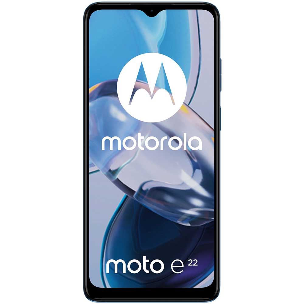 Telefon MOTOROLA Moto E22, 64GB, 4GB RAM, Dual SIM, Crystal Blue