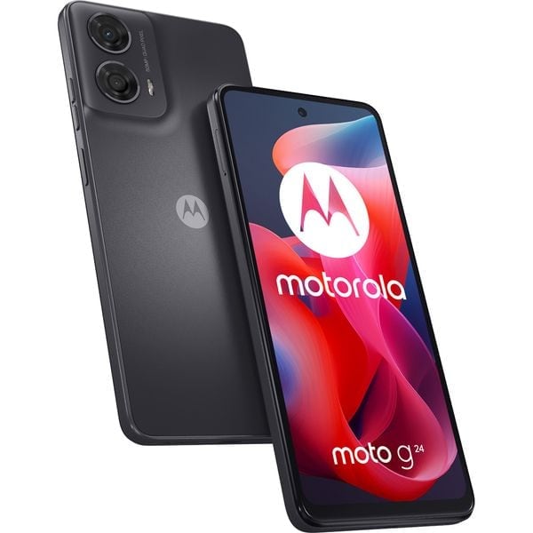 Telefon MOTOROLA Moto G24, 128GB, 8GB RAM, Dual SIM, Matte Charcoal