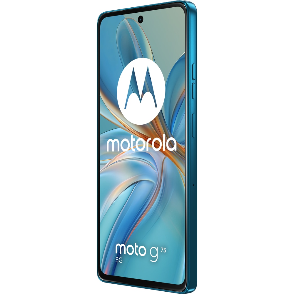 Telefon MOTOROLA Moto G75 5G, 256GB, 8GB RAM, Dual SIM, Aqua Blue
