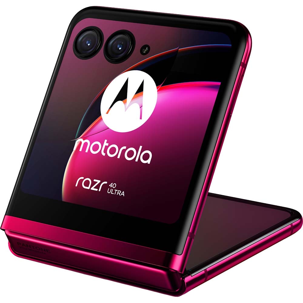 Telefon MOTOROLA Razr 40 Ultra 5G, 256GB, 8GB RAM, Dual SIM, Viva Magenta