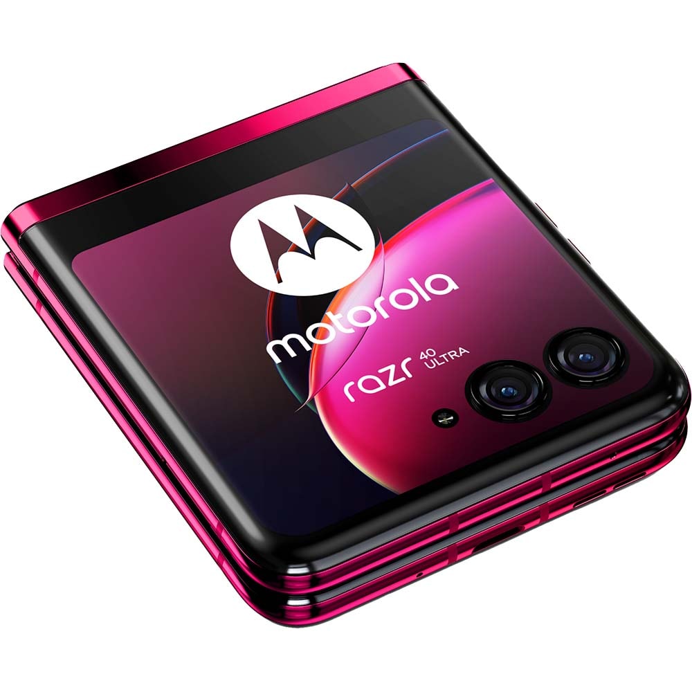 Telefon MOTOROLA Razr 40 Ultra 5G, 256GB, 8GB RAM, Dual SIM, Viva Magenta