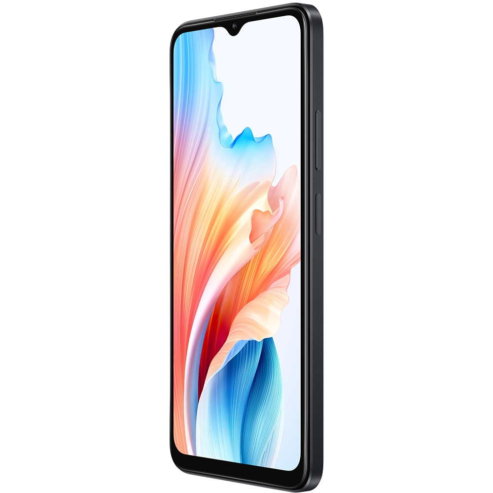 Telefon OPPO A18, 128GB, 4GB RAM, Dual SIM, Glowing Black
