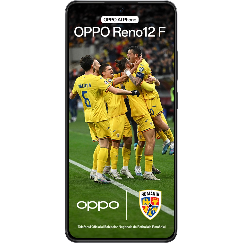 Telefon OPPO Reno12 F, 256GB, 8GB RAM, Dual SIM, Matte Grey