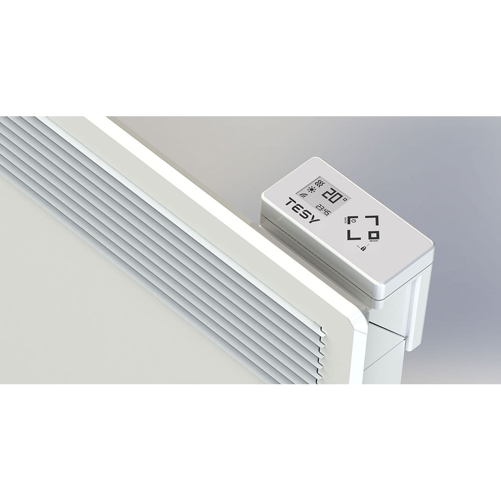 Convector electric de perete TESY LivEco CN 051 100 EI CLOUD W, 1000W, Wi-Fi, Termostat reglabil, alb