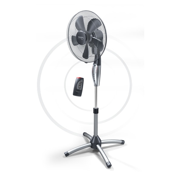 Ventilator cu picior TESY FS 40SCGTR 06, 40 cm, 3 viteze, 55W, negru