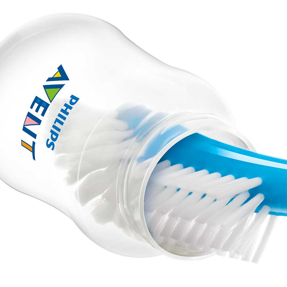 Biberon anticolici PHILIPS AVENT SCY103/01, flux lent, 1 luna+, 260ml, alb-transparent