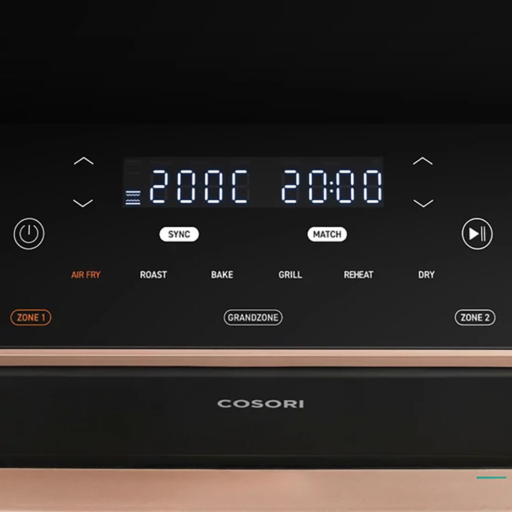 Friteuza cu aer cald dubla COSORI CAF-TF101S-AEUR-204A, 10l, 2800W, negru-auriu