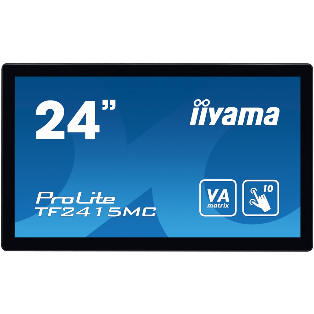Monitor LED VA IIYAMA ProLite TF2415MC-B2, 23.8", Touch, Full HD, 60Hz, negru