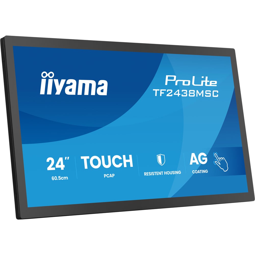 Monitor LED IPS IIYAMA ProLite TF2438MSC-B2, 23.8", Touch, Full HD, 120Hz, negru
