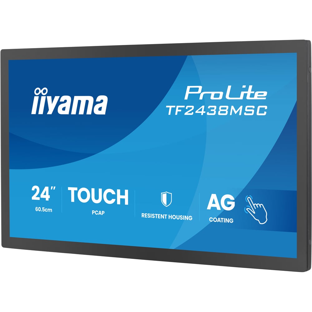 Monitor LED IPS IIYAMA ProLite TF2438MSC-B2, 23.8", Touch, Full HD, 120Hz, negru