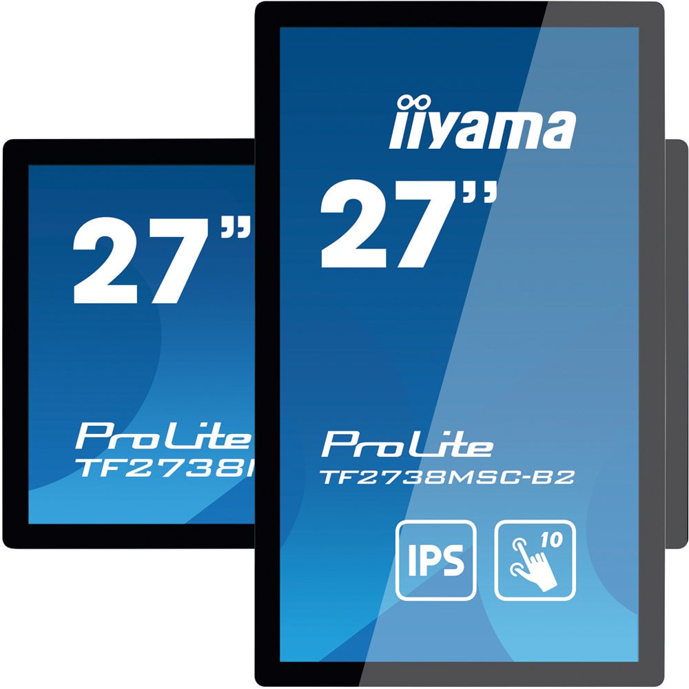 Monitor LED IPS IIYAMA ProLite TF2738MSC-B2, 27", Touch, Full HD, 60Hz, negru
