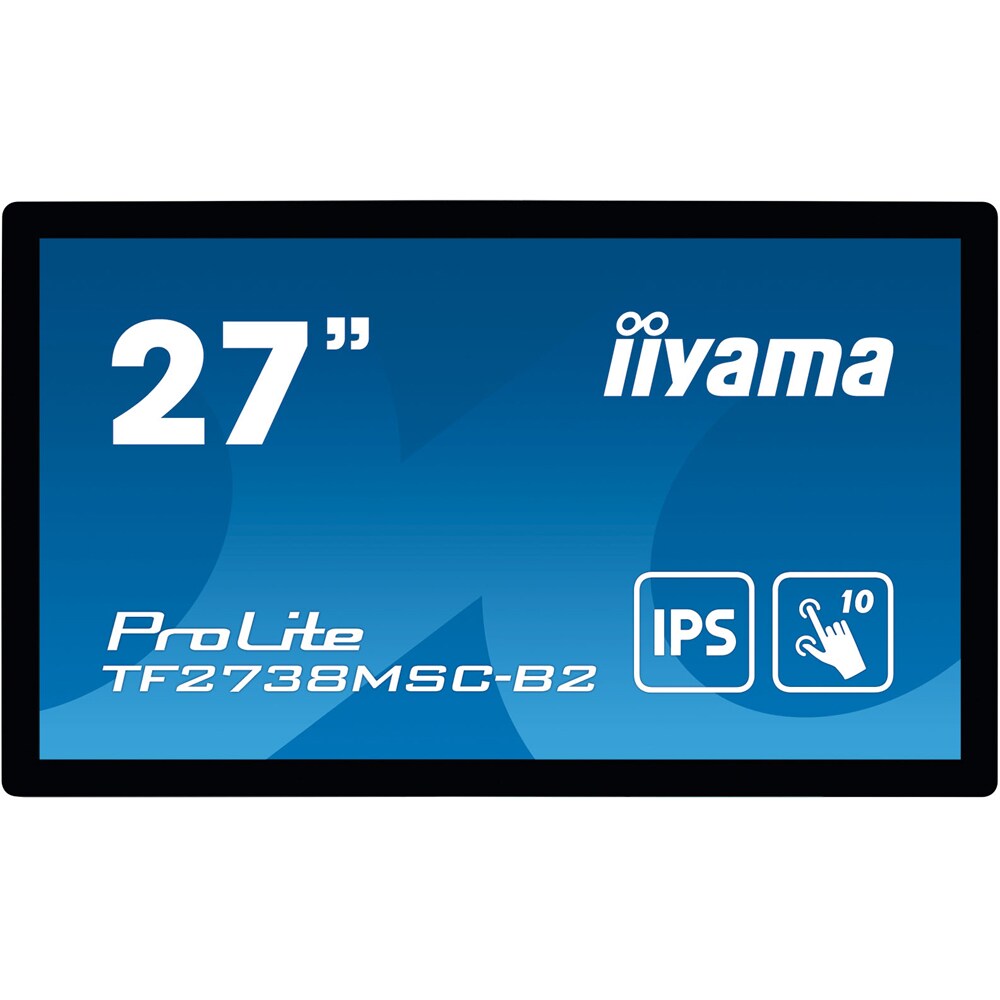 Monitor LED IPS IIYAMA ProLite TF2738MSC-B2, 27", Touch, Full HD, 60Hz, negru