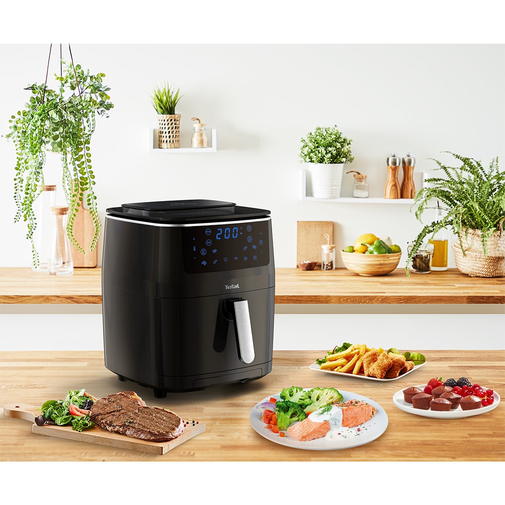 Friteuza cu aer cald TEFAL Easy Fry&Steam FW201815, 6.5l, 1.1kg, 1700W, negru