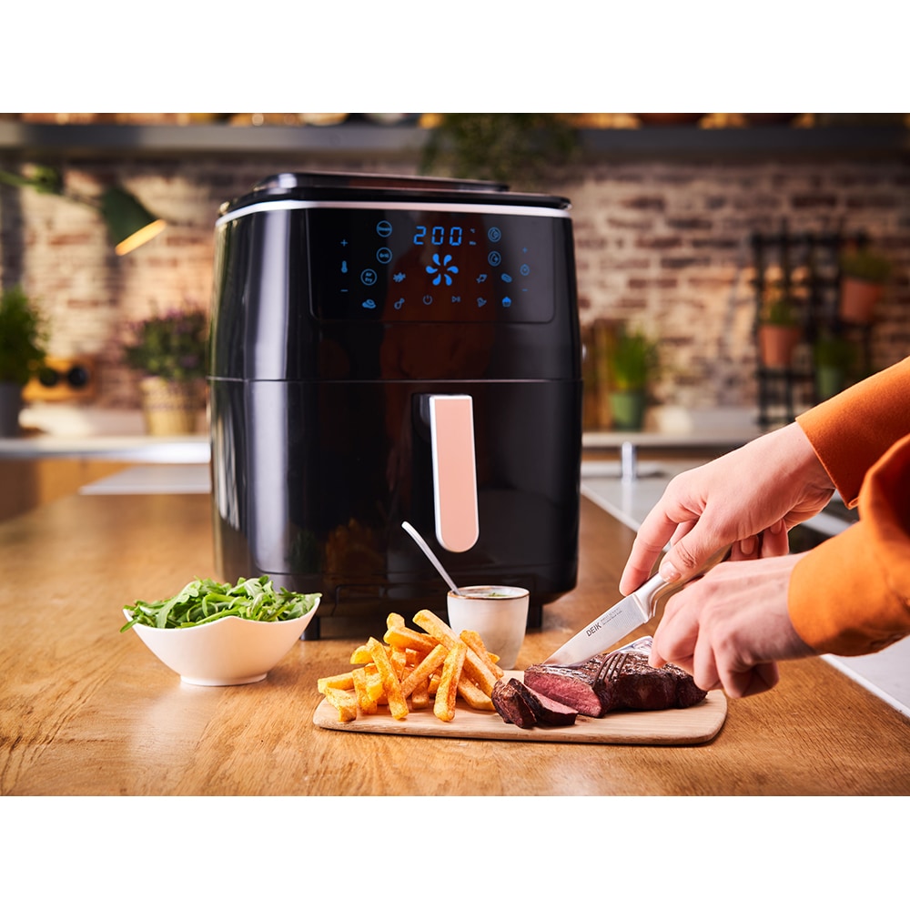 Friteuza cu aer cald TEFAL Easy Fry&Steam FW201815, 6.5l, 1.1kg, 1700W, negru